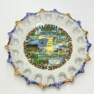 Vintage 1960s Florida Decorative‎ Travel State Souvenir Collector's Plate